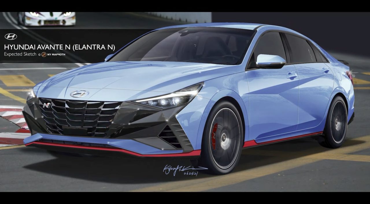 2022 Hyundai Elantra N Rendering - Korean Car Blog