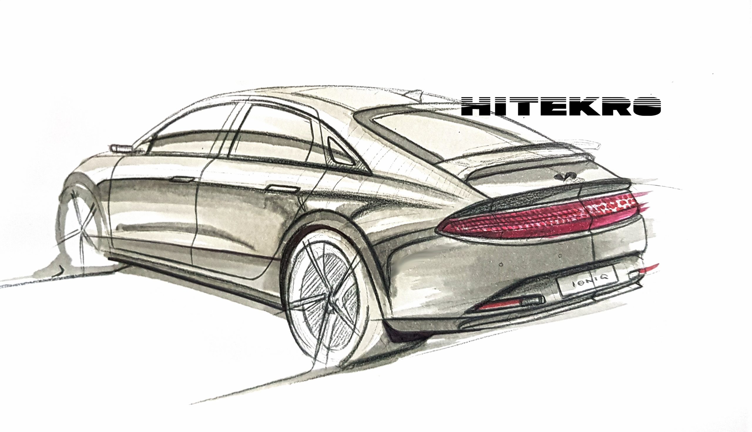 hyundai ioniq 6 sketch