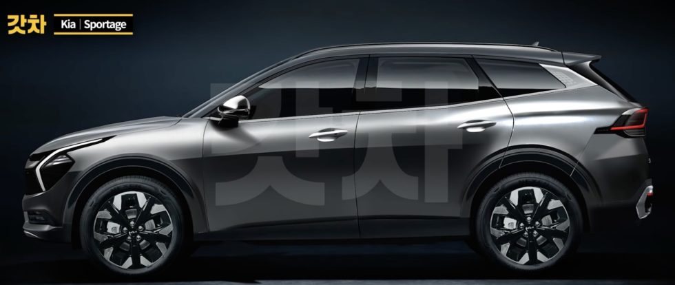 5th Gen Kia Sportage Side Rendering - Korean Car Blog