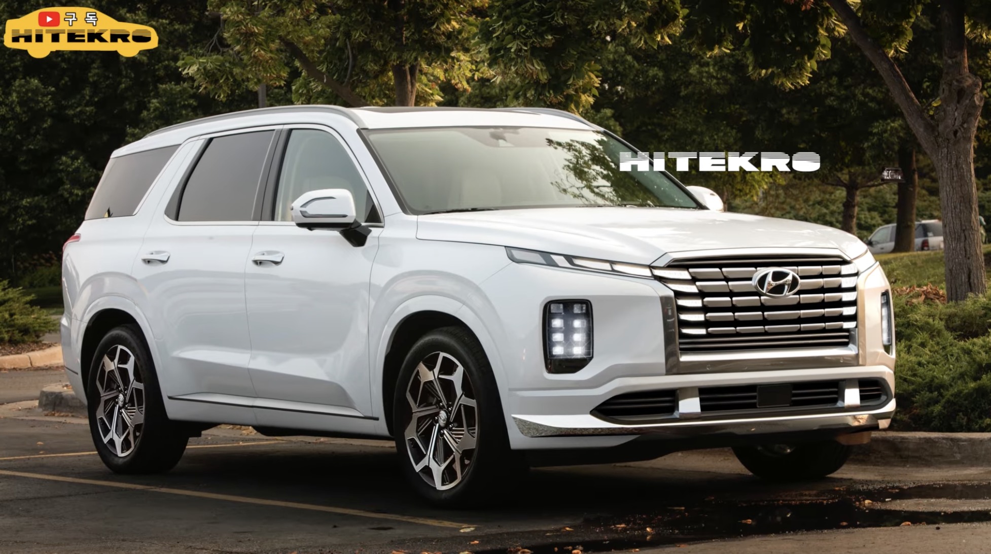 hyundai palisade facelift rendering