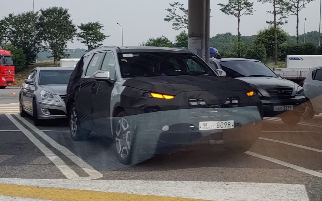 Hyundai Palisade Facelift Spied