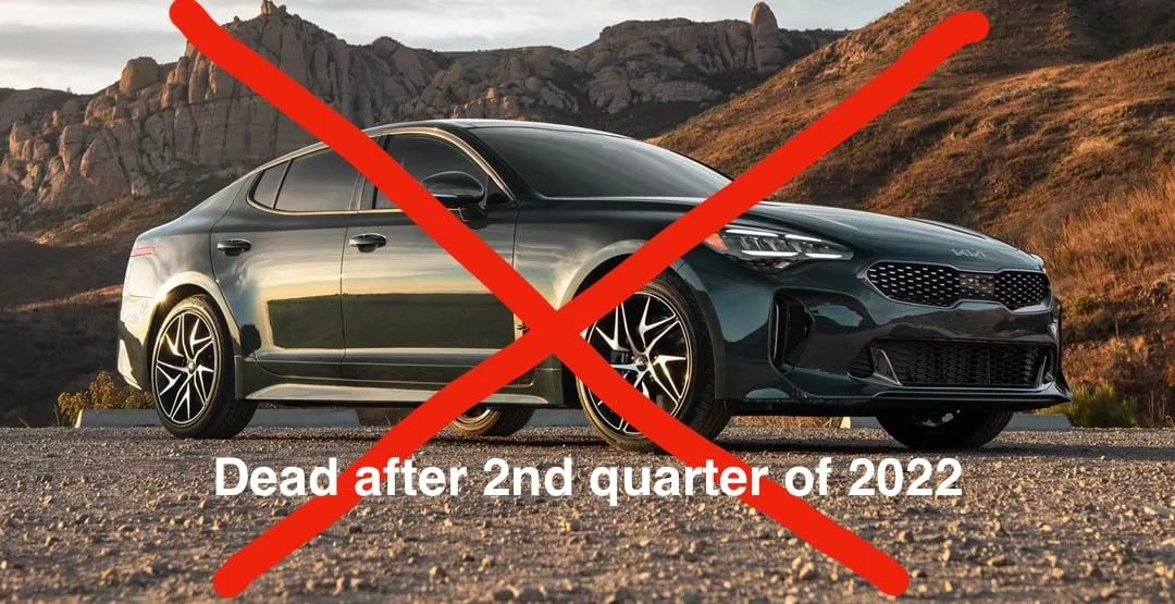 Kia Stinger Axed After 2nd Quarter 2022