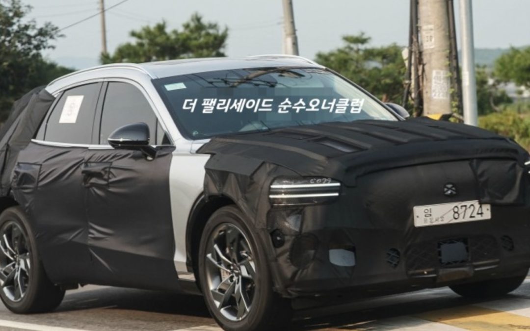 Genesis Electrified GV70 Spied In & Out