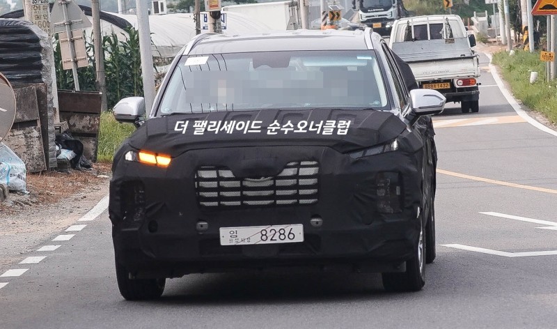2022 Hyundai Palisade Facelift Spied