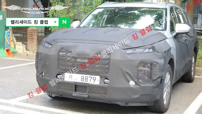 Hyundai Palisade Facelift Spied in Detail
