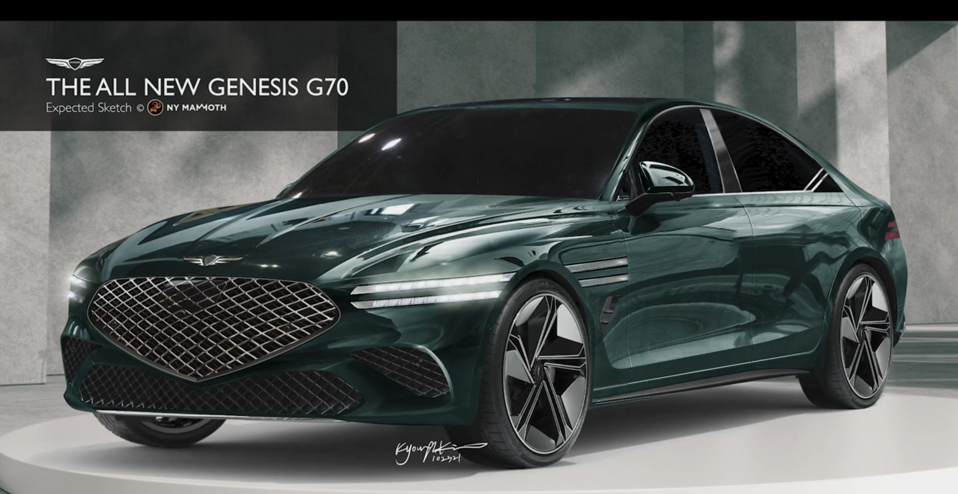 Next Gen Genesis G70 Imagined Korean Car Blog