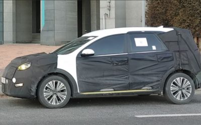 Kia PBV01 Spied with Front Charging Port