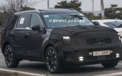 Kia Telluride Facelift P1 Prototype Spied for the 1st Time