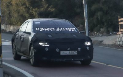 Hyundai IONIQ 6 Caught with Production Lights
