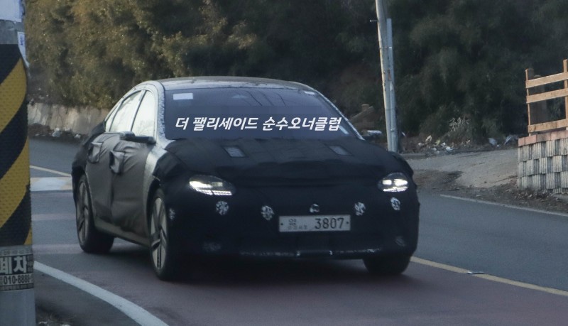 Hyundai IONIQ 6 Caught with Production Lights