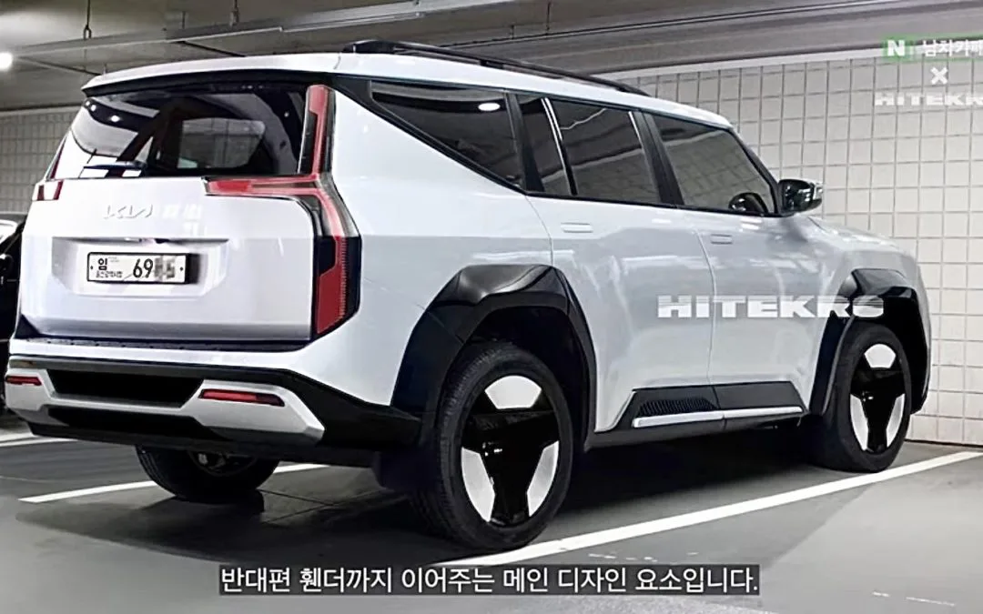 Kia EV9 Rear Rendering by Hitekro