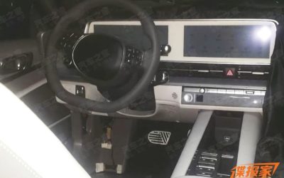 IONIQ 6 Interior Spied w/ Slim Bezels