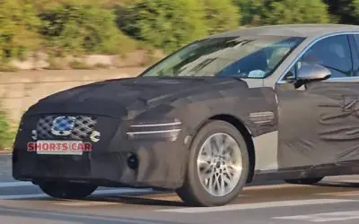 US-spec Genesis G80 Facelift Spied