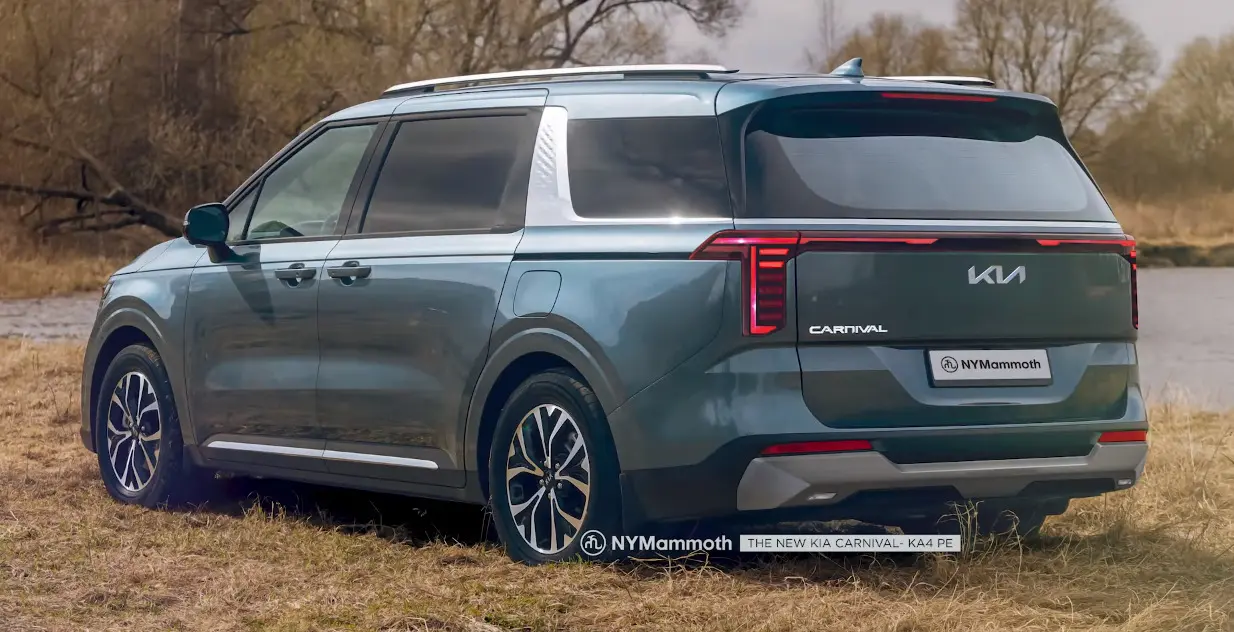 kia carnival facelift rendering