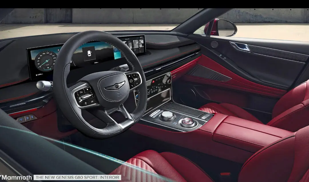 Genesis G80 Facelift Interior Rendering