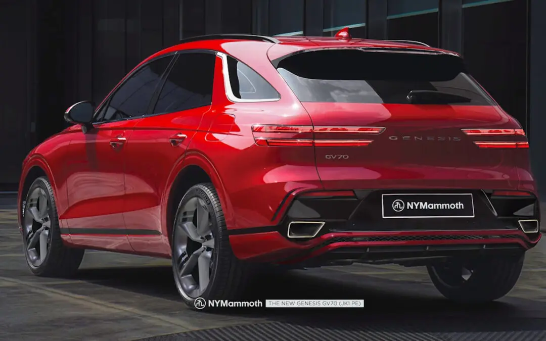Genesis GV70 Facelift Rendering