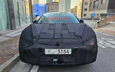 KIA EV6 Facelift Spied Up Close