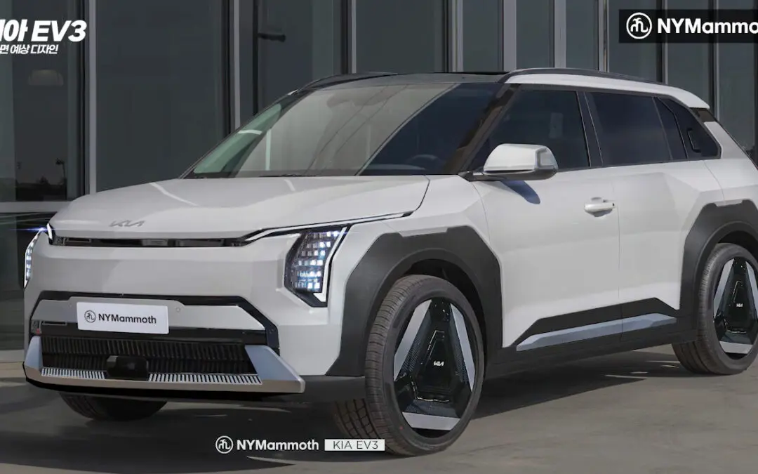 KIA EV3 Compact EV SUV Rendering
