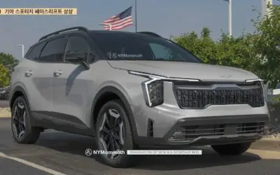 KIA Sportage Facelift First Rendering