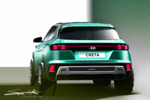 hyundai creta facelift sketch