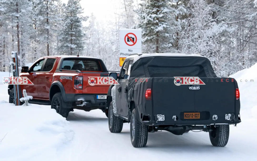 Kia Tasman Pickup Spied Benchmarking Ford Ranger Raptor