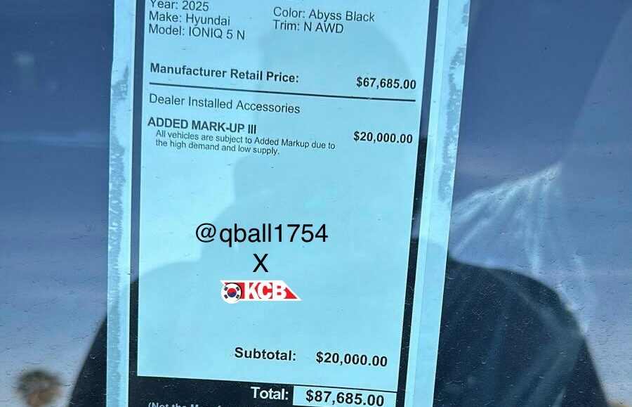 IONIQ 5 N Show $20,000 Markup at US Dealer