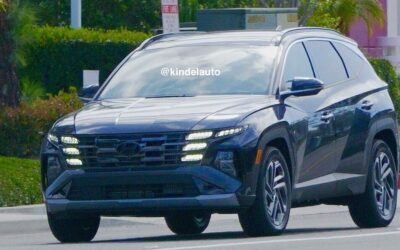 US-Spec 2025 Tucson Facelift Spied Ahead NY Debut