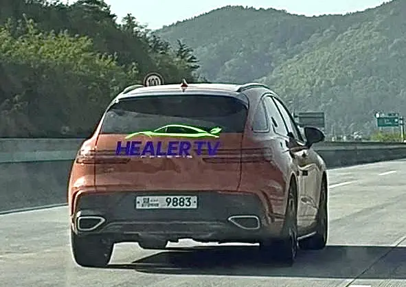 Genesis GV70 Magma Spied Undisguised