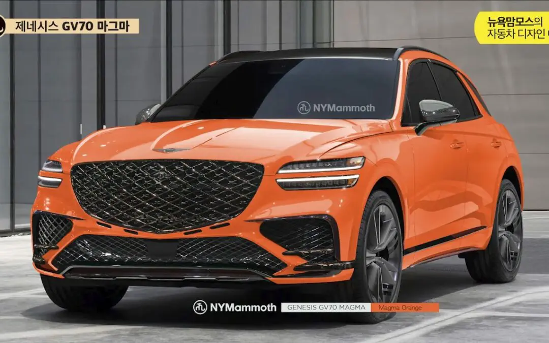 Genesis GV70 Magma Rendering Image