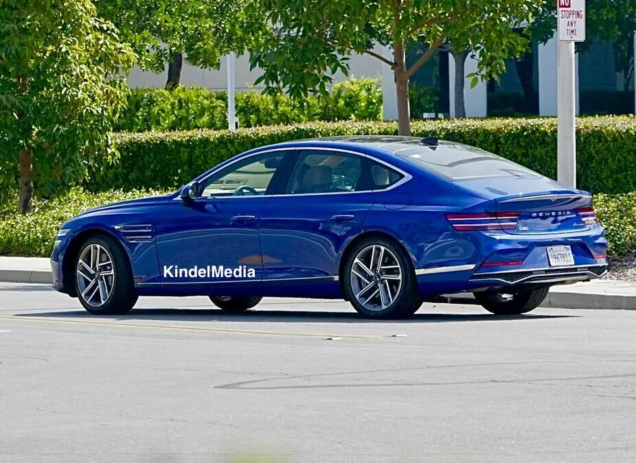 US-Spec Genesis G80 Facelift Spied Undisguised