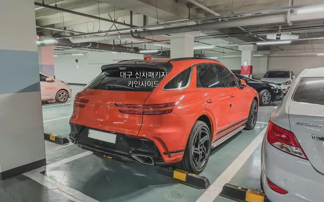 Genesis GV70 Magma Spied, Active Spoiler Found