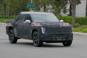 kia ev pickup ev9 test mule 12