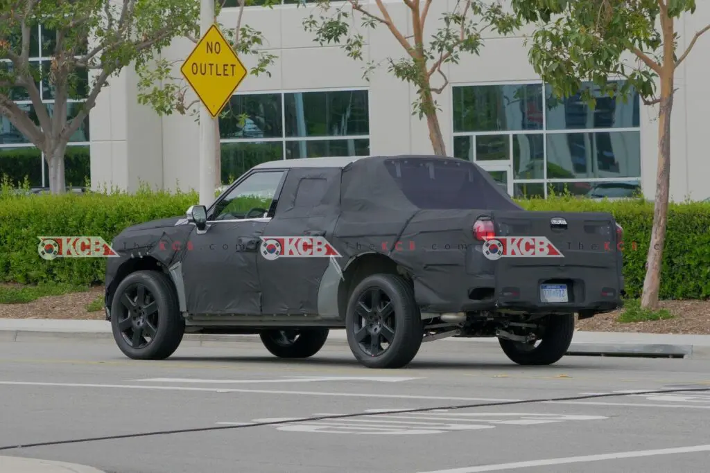 kia ev pickup ev9 test mule