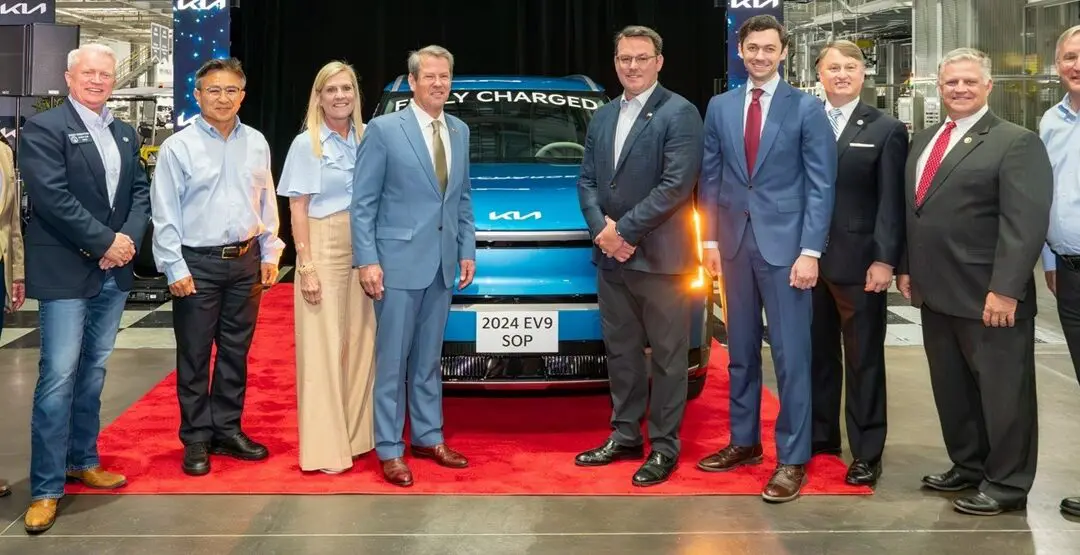 US-made KIA EV9 Began Production in Georgia