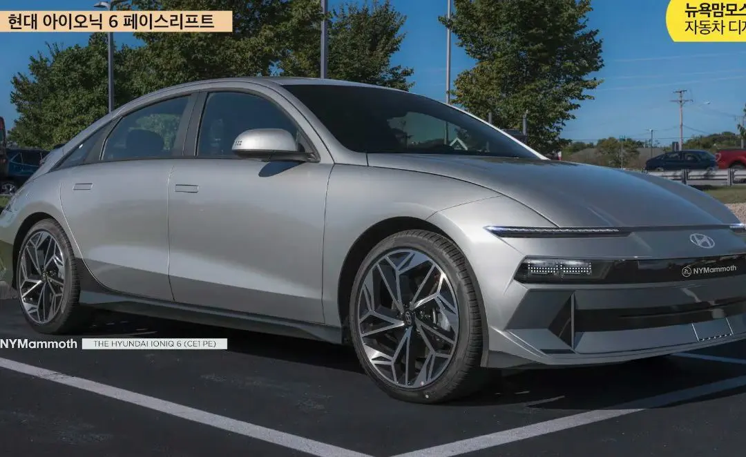 First Rendering of Hyundai IONIQ 6 Facelift