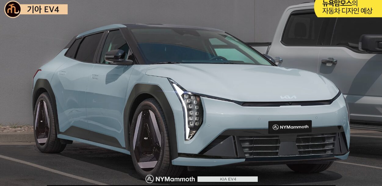 kia ev4 front rendering nymammoth