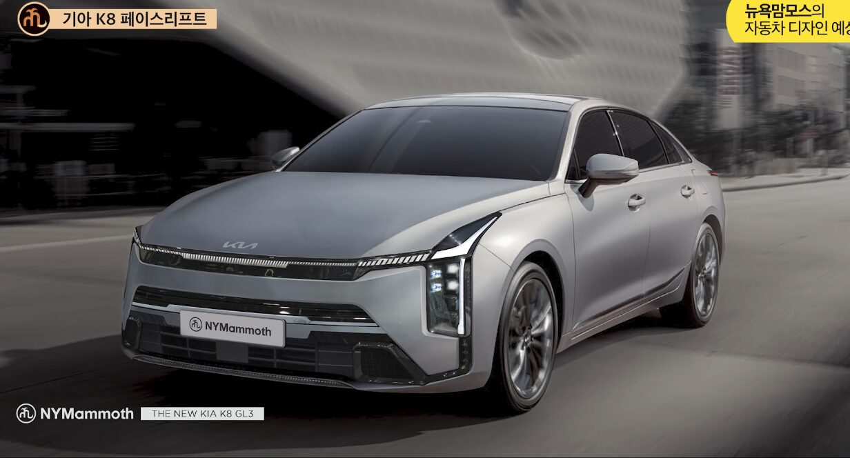 kia k8 facelift rendering nymammoth