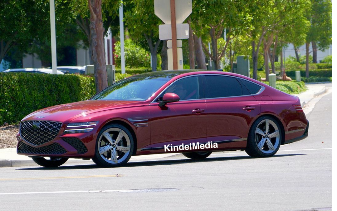 US-Spec Genesis G80 Sport Facelift Spied in California