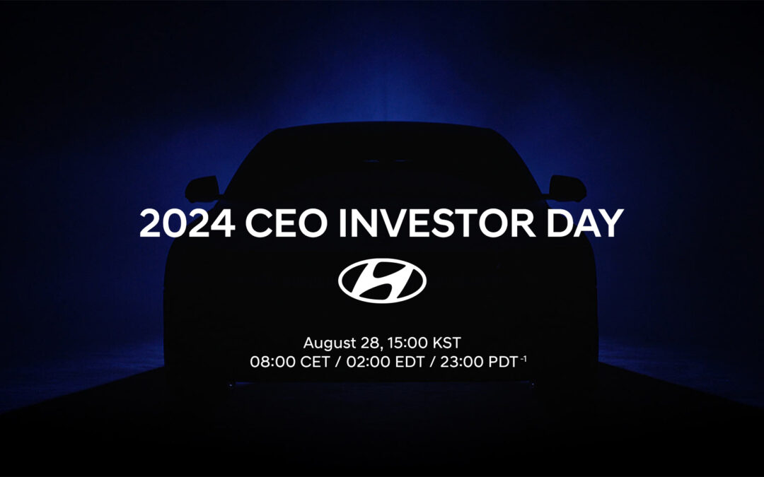 Watch Live: 2024 Hyundai CEO Investor Day