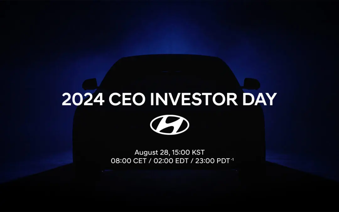 Watch Live: 2024 Hyundai CEO Investor Day