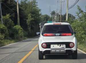 hyundai casper facelift in the wild 1