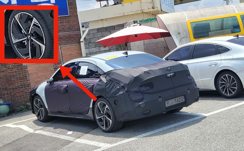 hyundai ioniq 6 n line spied 2