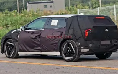 KIA EV4 Hatchback Spied Up Close