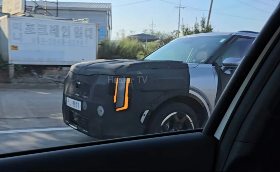 KIA Telluride Production Lights Spied for the First Time Korean Car Blog