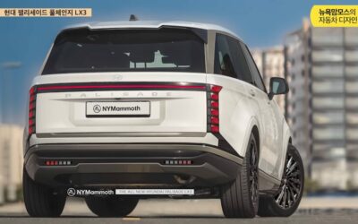 Hyundai Palisade Rendering with LED Taillight Strip