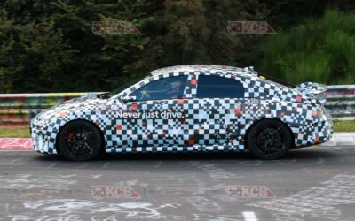 Hyundai IONIQ 6 N Spied with Never Just Drive Camouflage