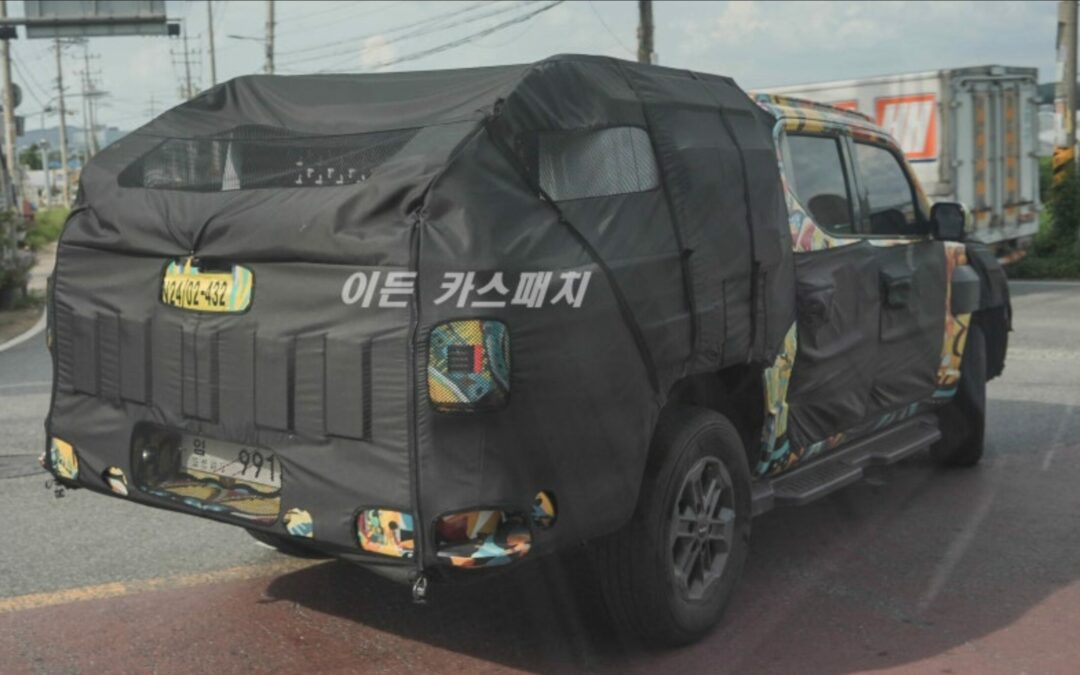 KIA Tasman Spied Testing a Hard Top