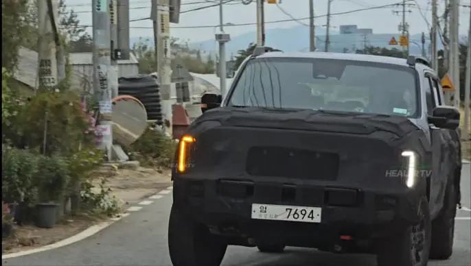 KIA TASMAN Spied Up Close, Reveal on October 29th