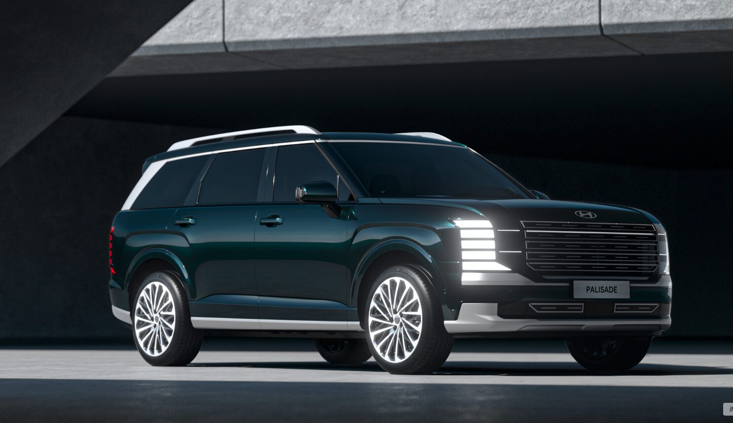 hyundai palisade revealed in South Korea