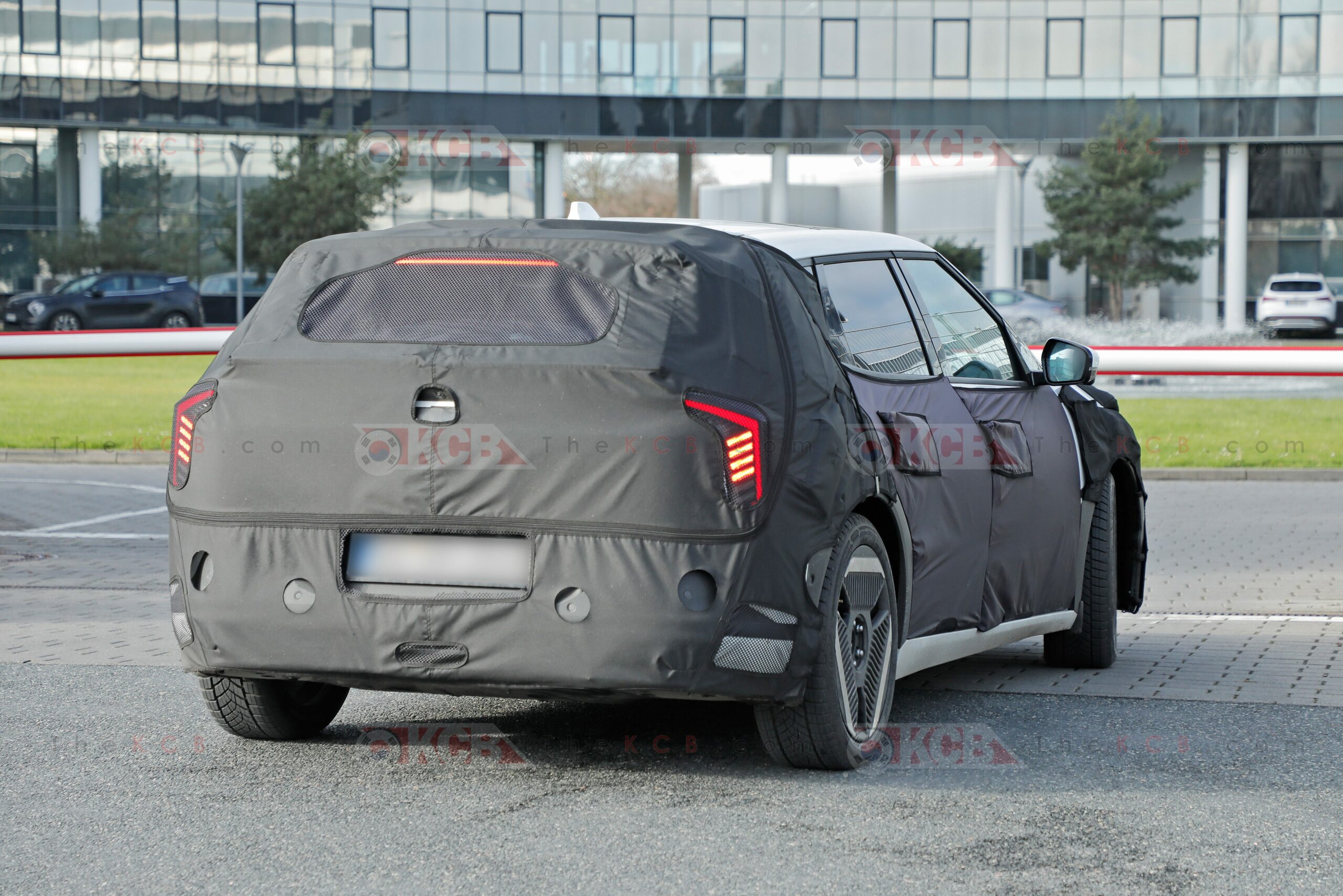 kia ev4 hatchback production taillights 8